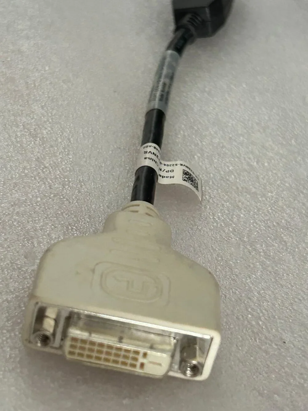 Genuine DELL PN-023NVR DisplayPort-to-DVI dongle cable NEW